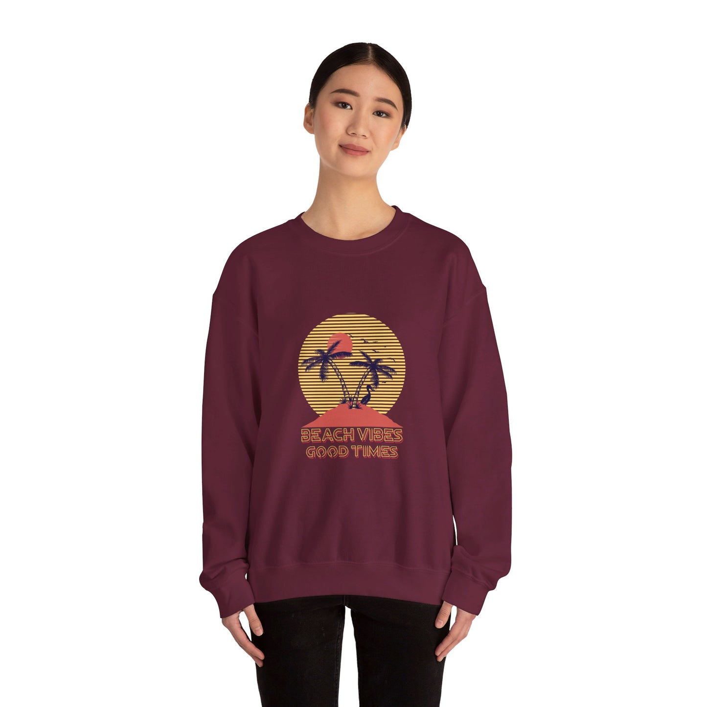 Beach Vibes Good Times Crewneck Sweatshirt