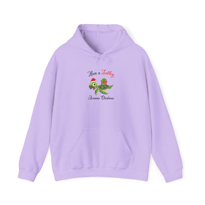 Have a Turtley Awesome Christmas Hooded Sweatshirt - Festive and Fun Holiday Wear