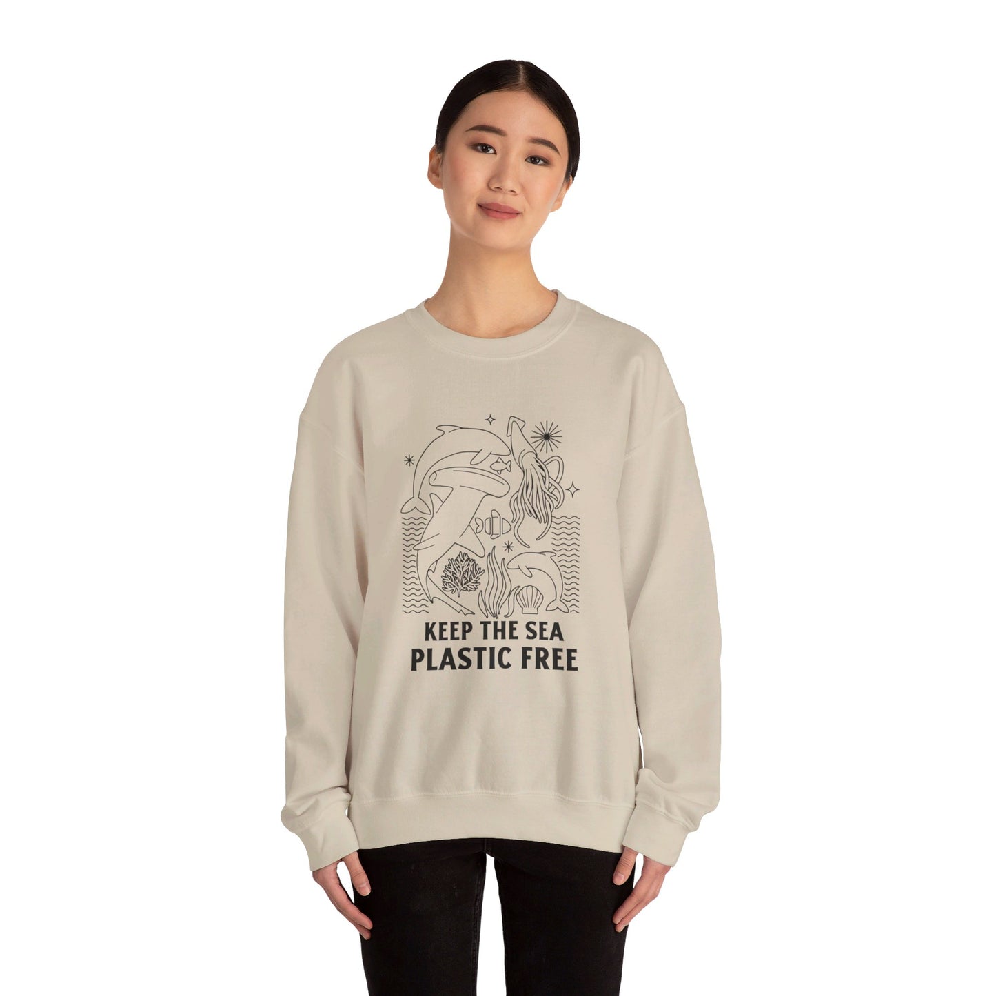 Keep the Sea Plastic Free Crewneck Sweatshirt