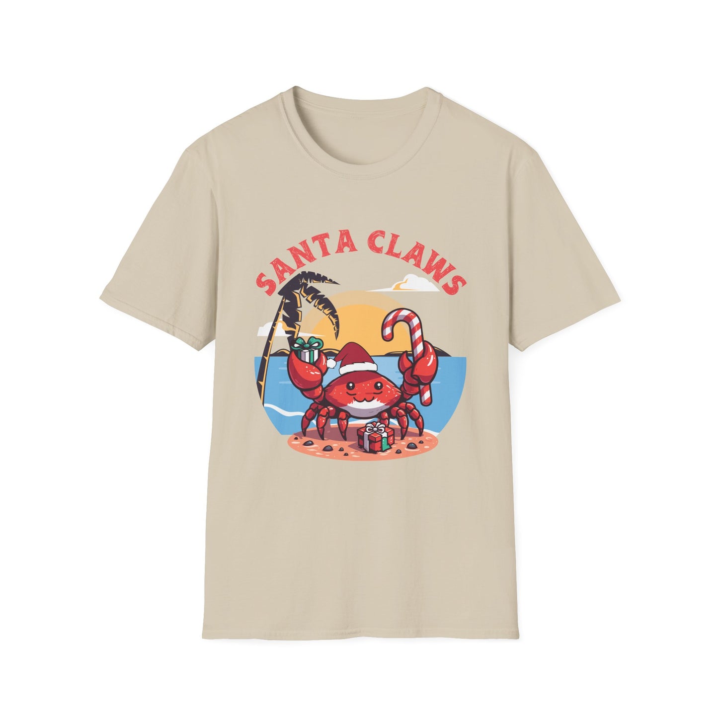 Santa Claws T-Shirt - Festive and Playful Holiday Wear