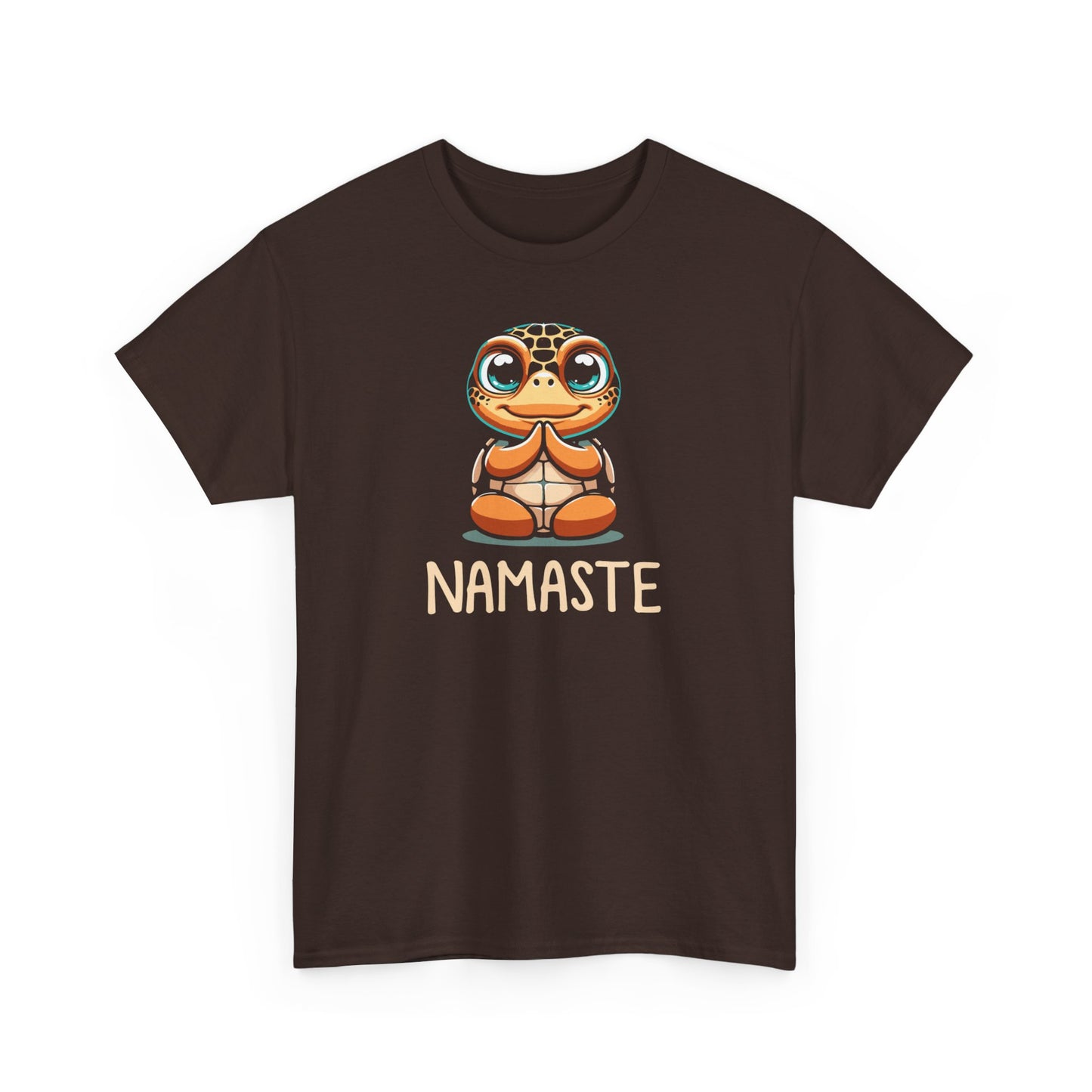 Sea Turtle Yoga Namaste - Unisex Cotton Tee Shirt