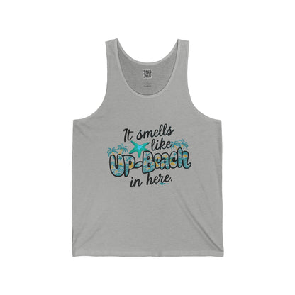 It Smells like Up-Beach. Unisex Jersey Tank