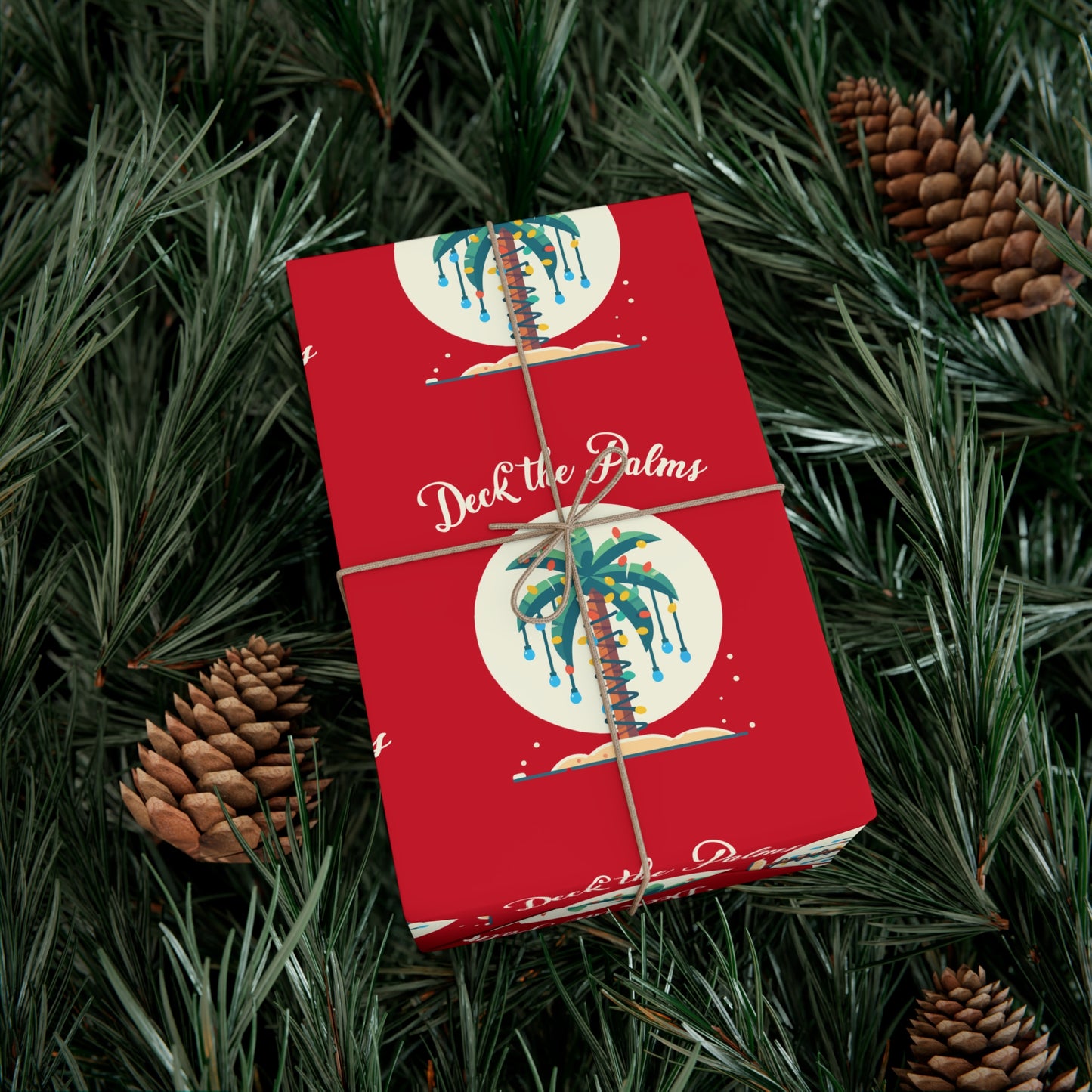 Holiday Gift Wrap - Deck the Palms