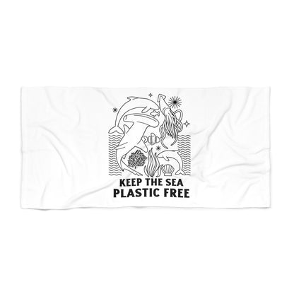 Keep The Sea Plastic Free Beach Towel