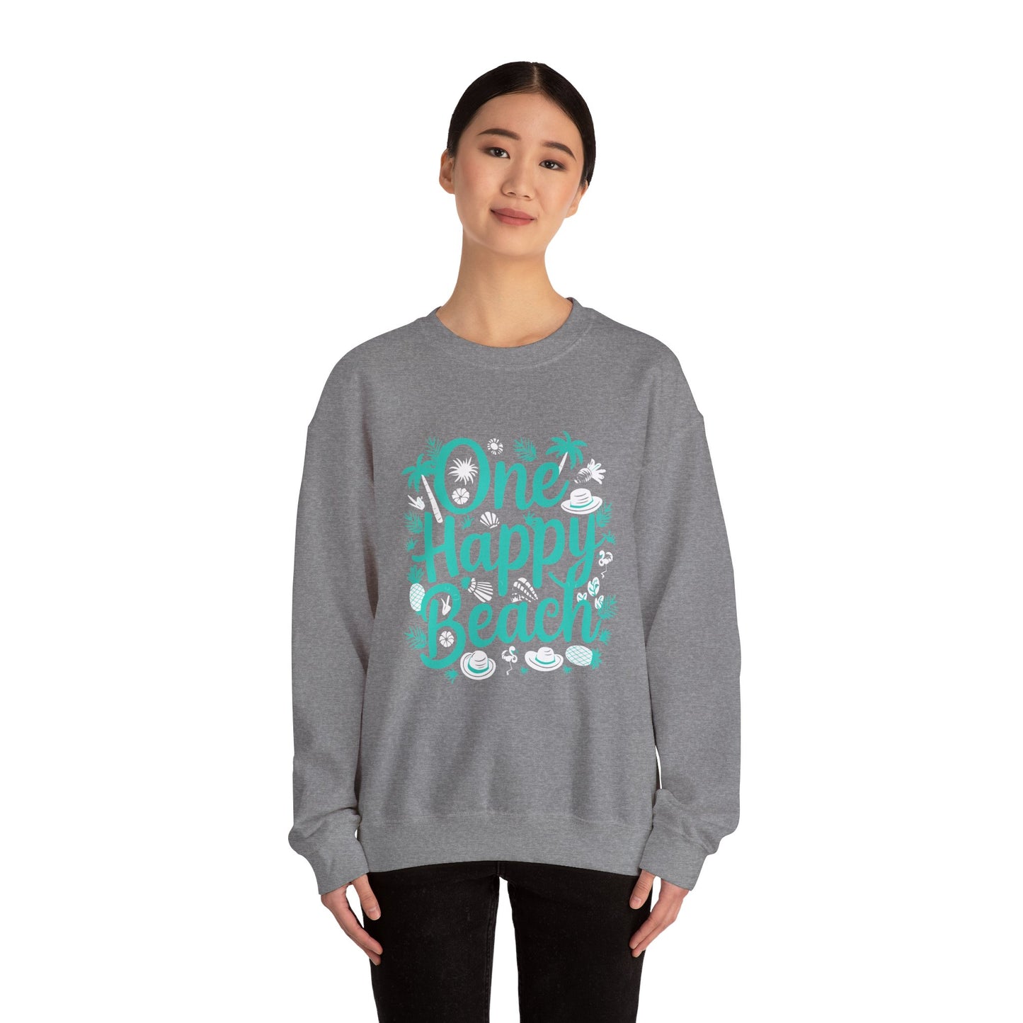 One Happy Beach Crewneck Sweatshirt