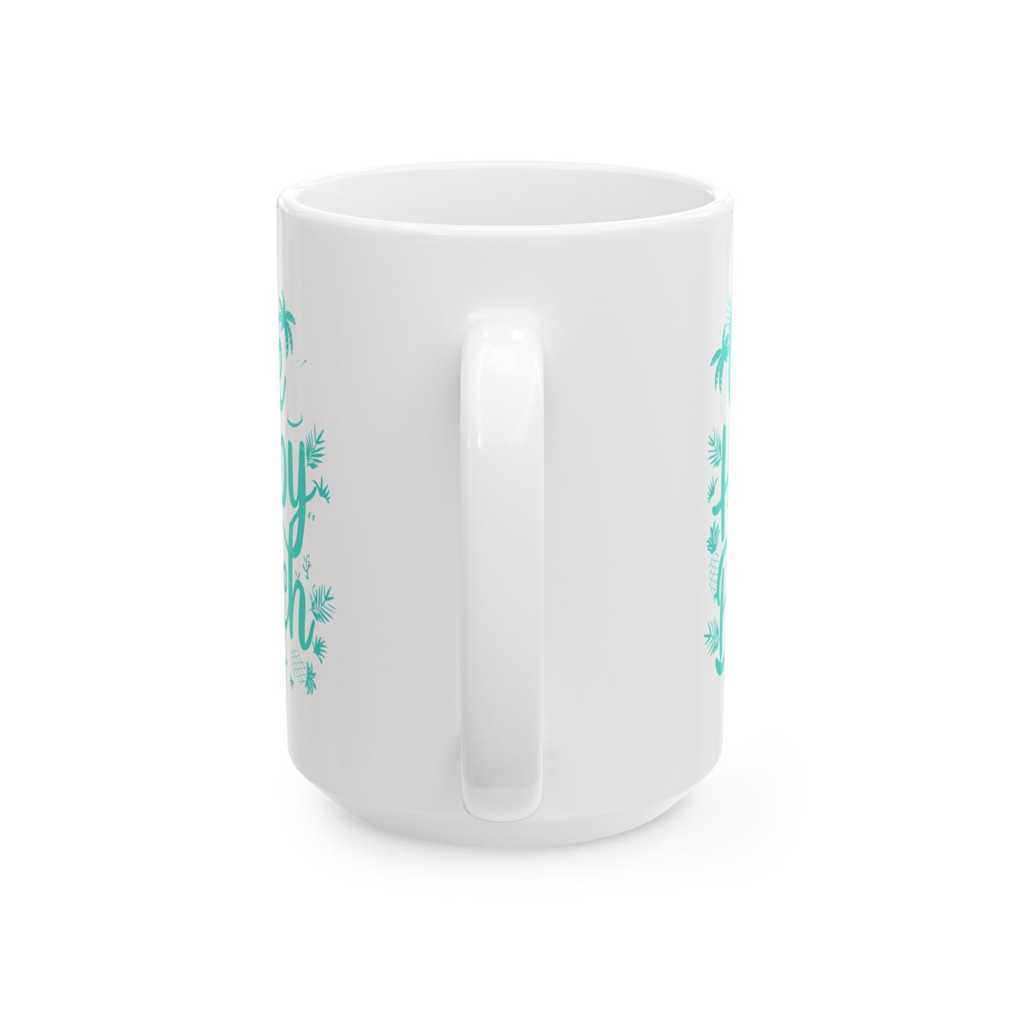 One Happy Beach Ceramic Mug, (11oz, 15oz)