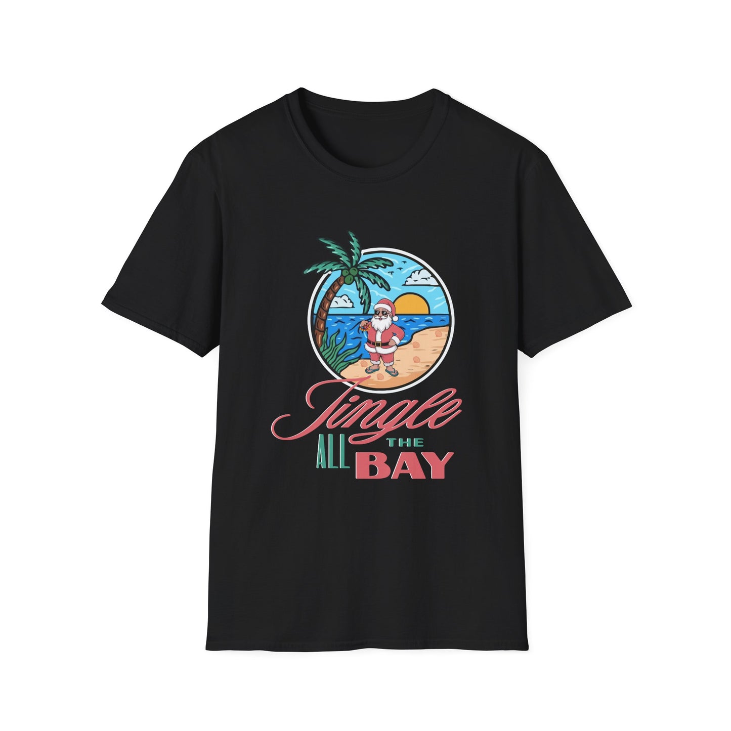 Jingle All the Bay T-Shirt - Festive and Playful Holiday Wear