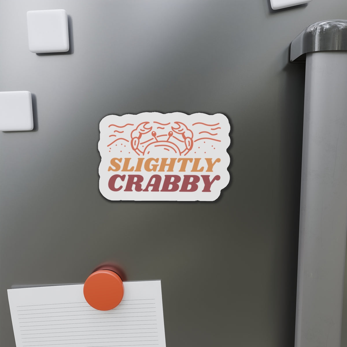 Slightly Crabby Die-Cut Magnets