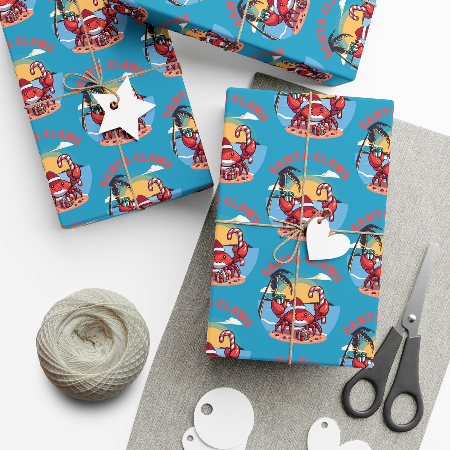 Holiday Gift Wrap - Santa Claws