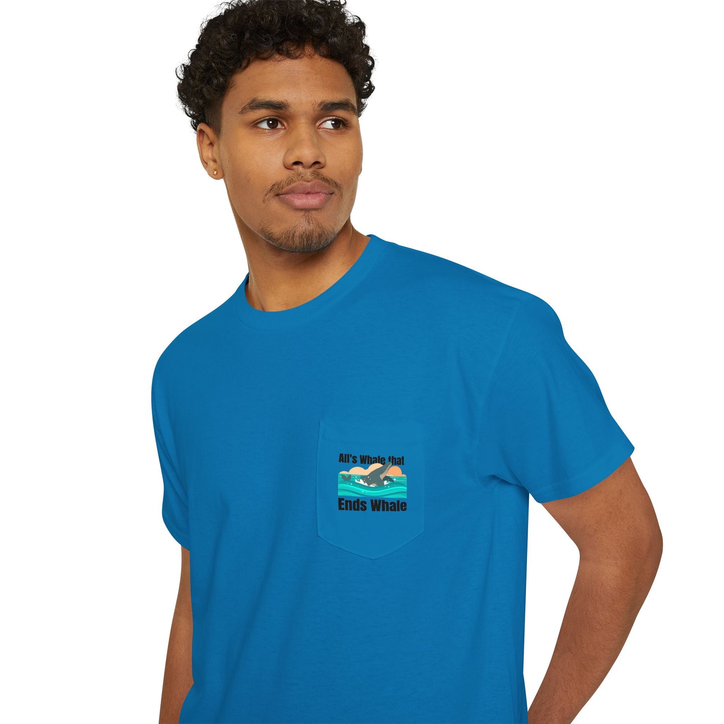 All's Whale That Ends Whale Pocket T-Shirt