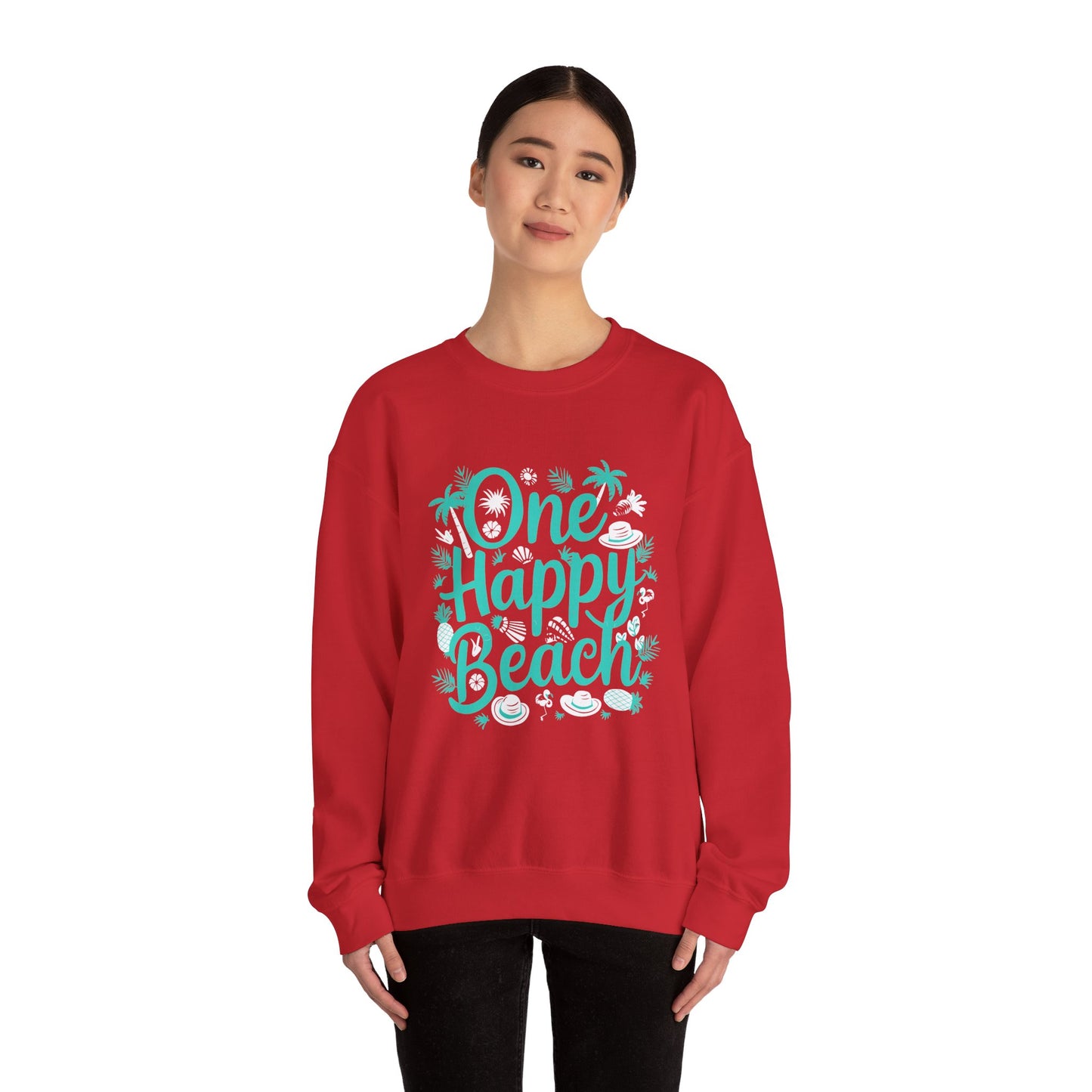 One Happy Beach Crewneck Sweatshirt