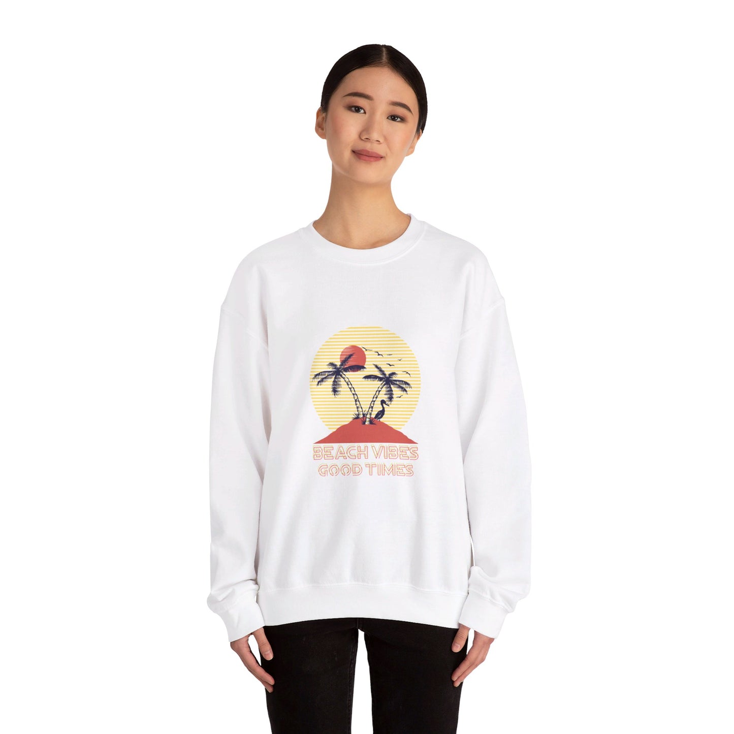 Beach Vibes Good Times Crewneck Sweatshirt