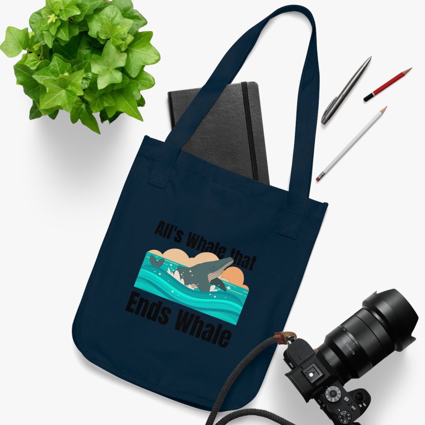 All's Whale That Ends Whale Tote Bag