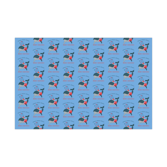 Holiday Gift Wrap - Whale Whale Whale, Merry Christmas