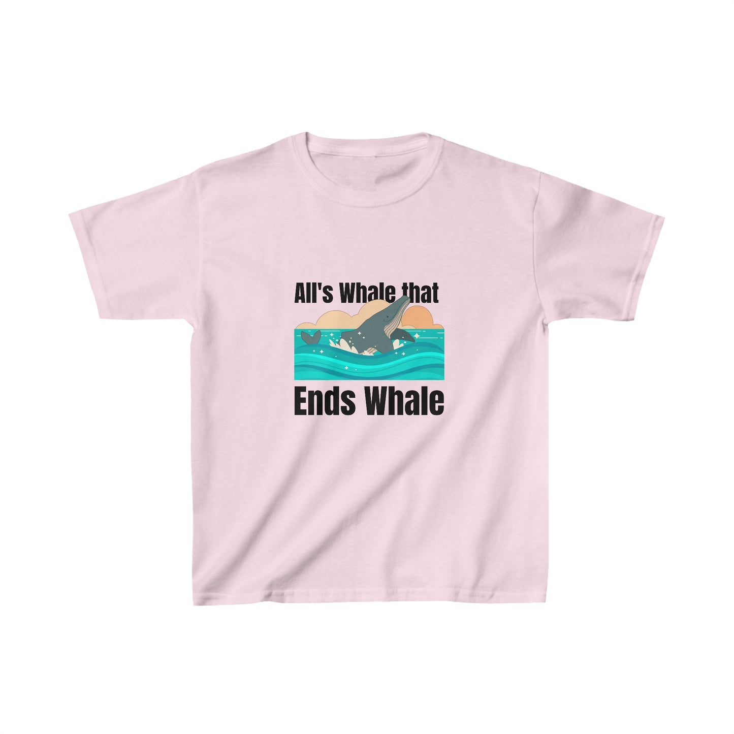 All's Whale That Ends Whale Kids T-Shirt