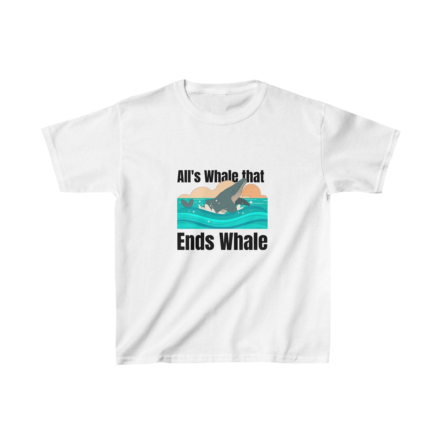 All's Whale That Ends Whale Kids T-Shirt