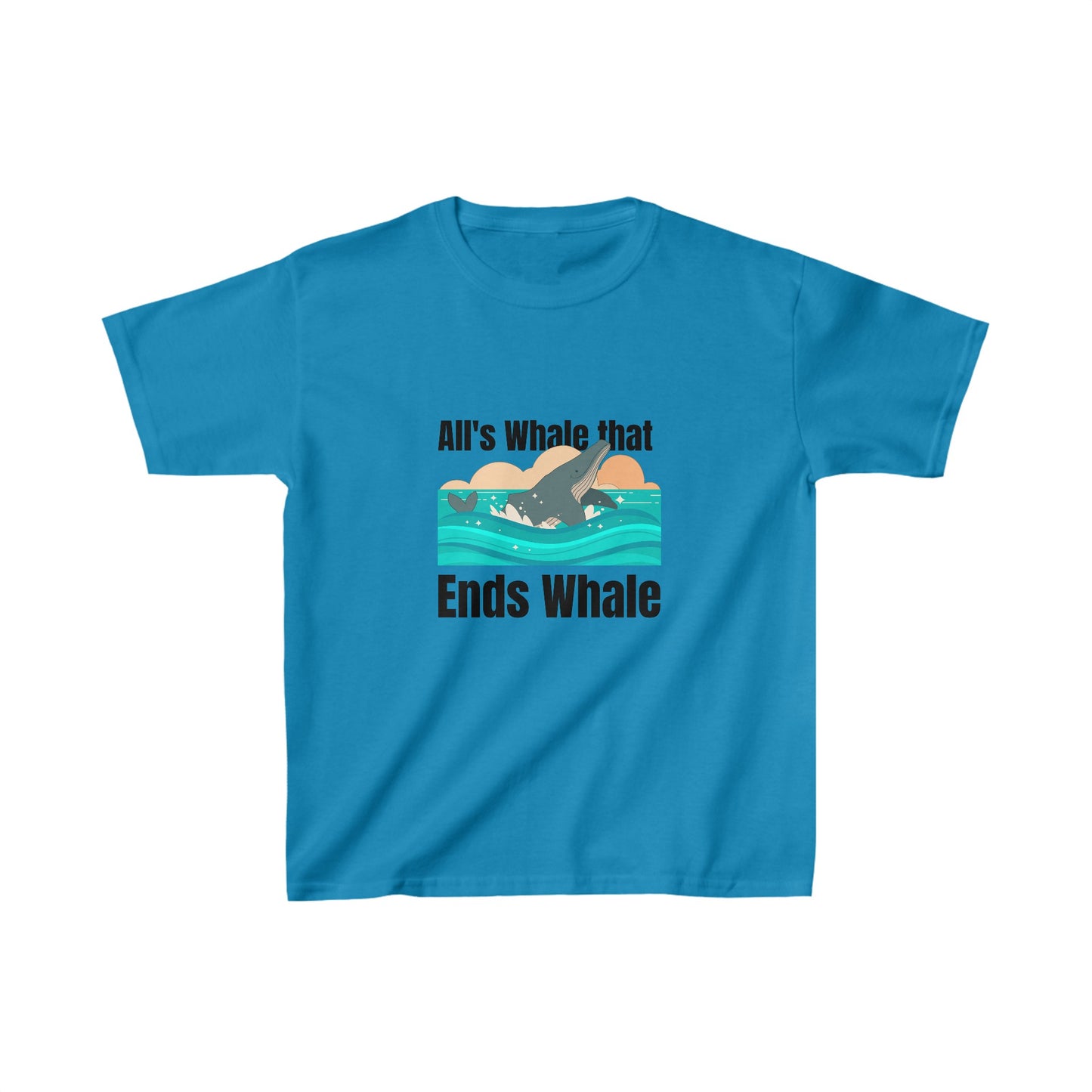 All's Whale That Ends Whale Kids T-Shirt