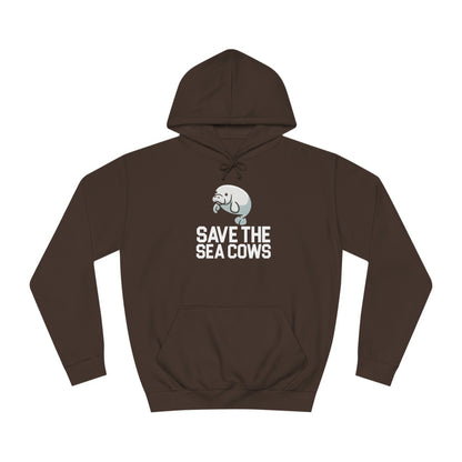 Save the Sea Cows (Manatees) Hooded Sweatshirt