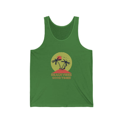 Beach Vibes Good Times Jersey Tank