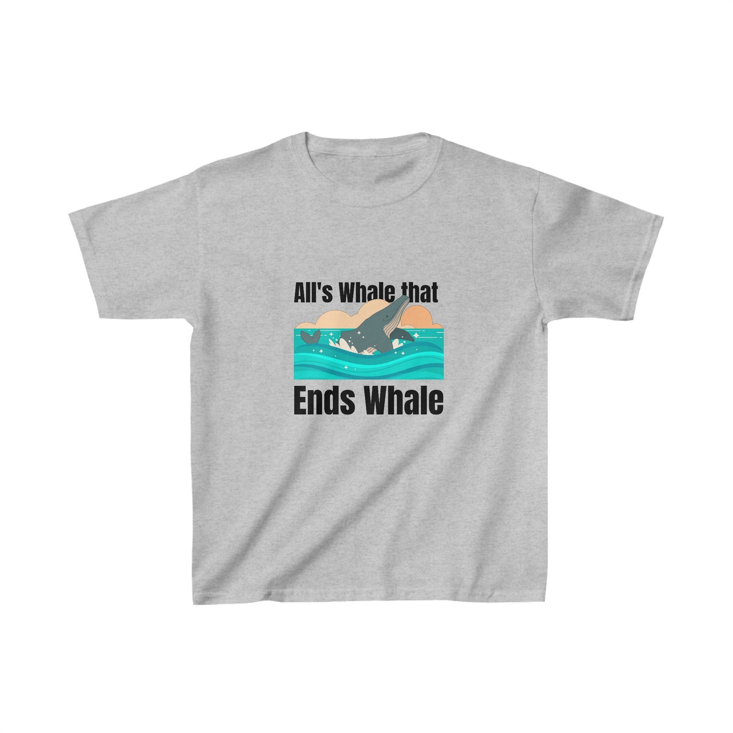 All's Whale That Ends Whale Kids T-Shirt