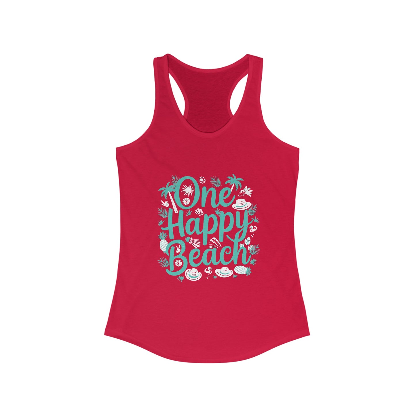 One Happy Beach - Women's Ideal Racerback Tank