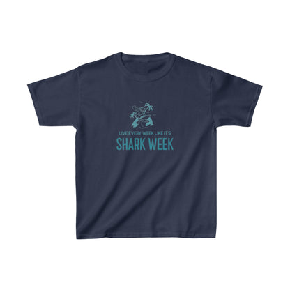 Live Every Week like its shark Week Kids T-Shirt
