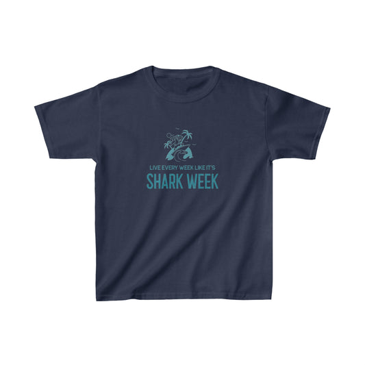 Live Every Week like its shark Week Kids T-Shirt