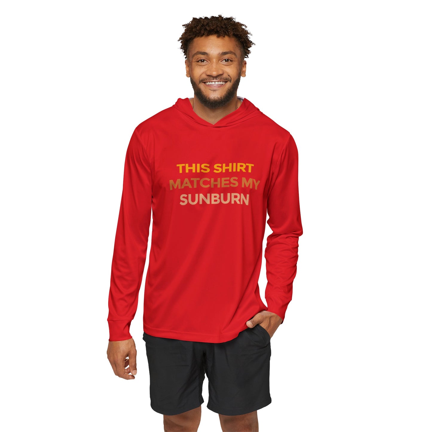 This Shirt Matches My Sunburn - Men's Sports Fishing Hoodie