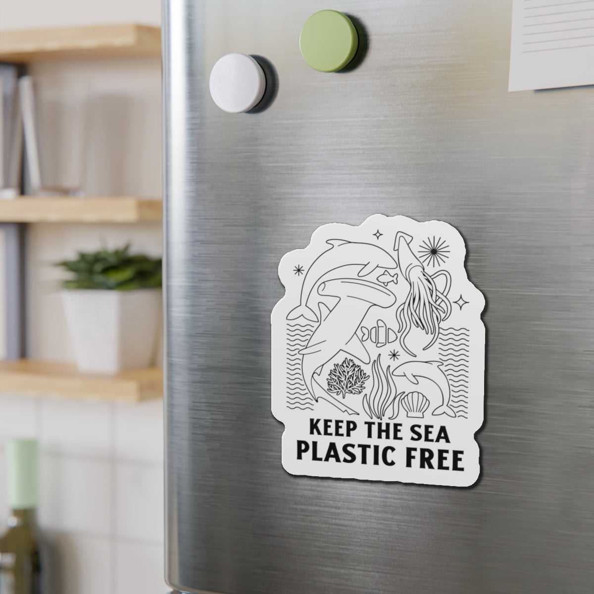 Keep the Sea Plastic Free Magnets