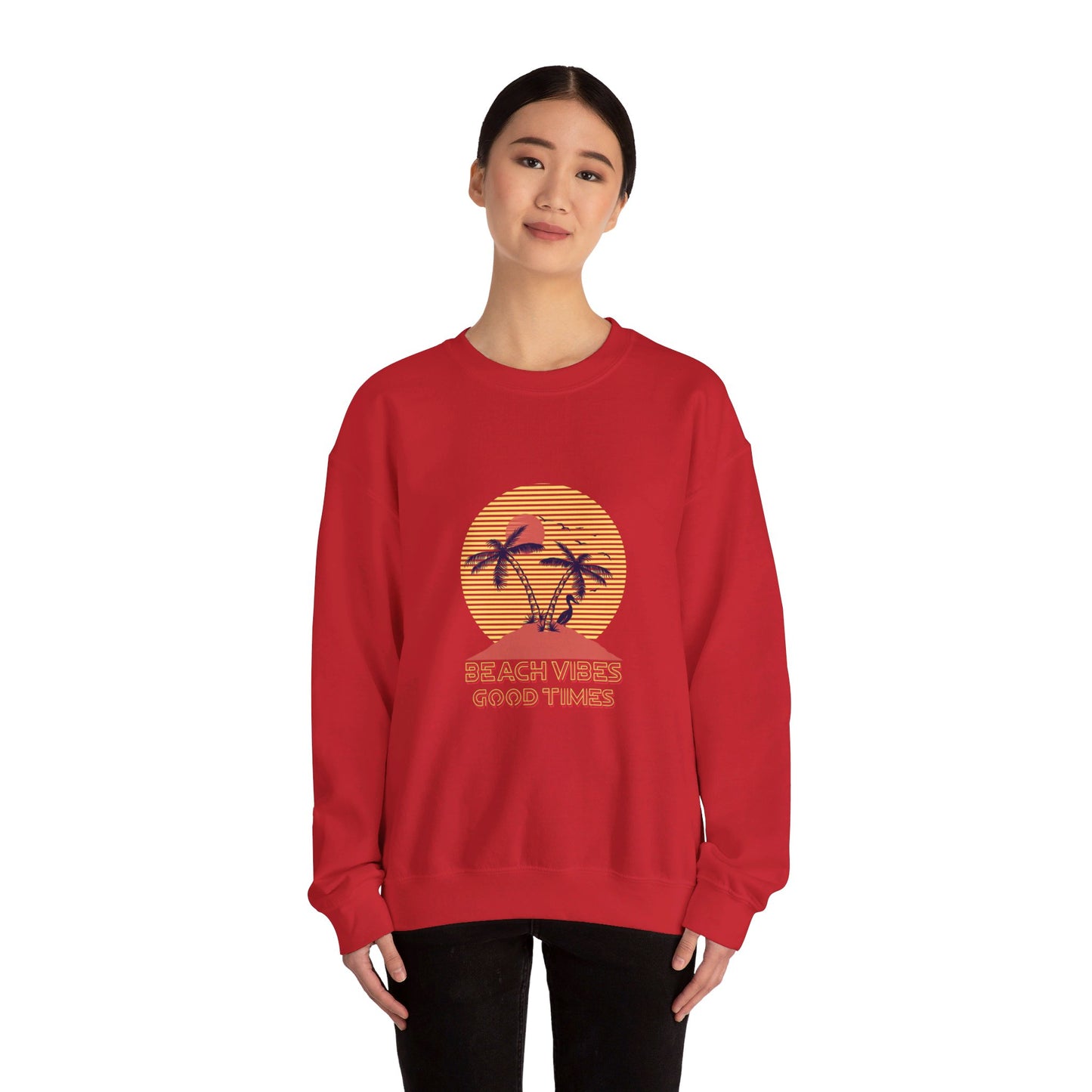 Beach Vibes Good Times Crewneck Sweatshirt