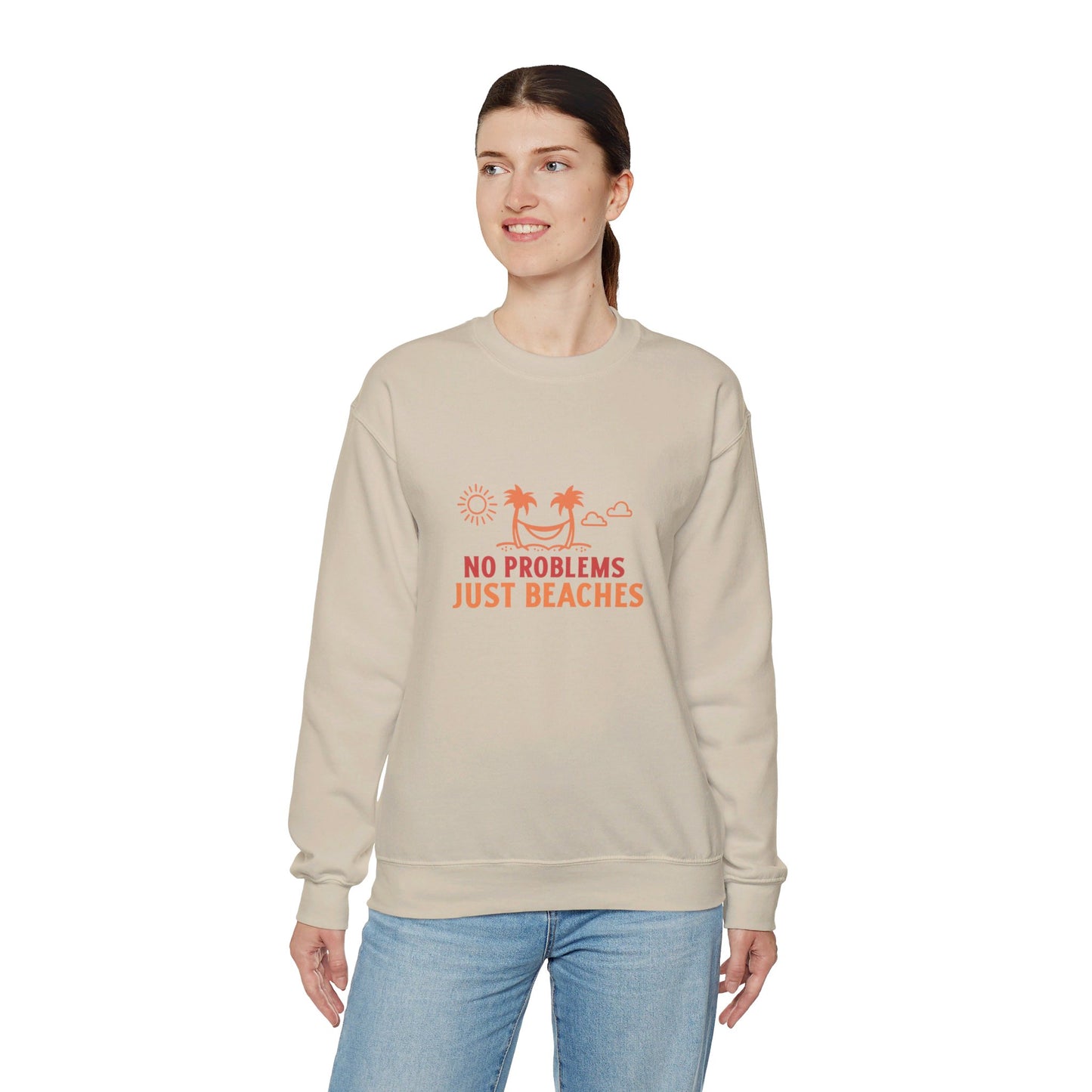 No Problems Just Beaches Crewneck Sweatshirt