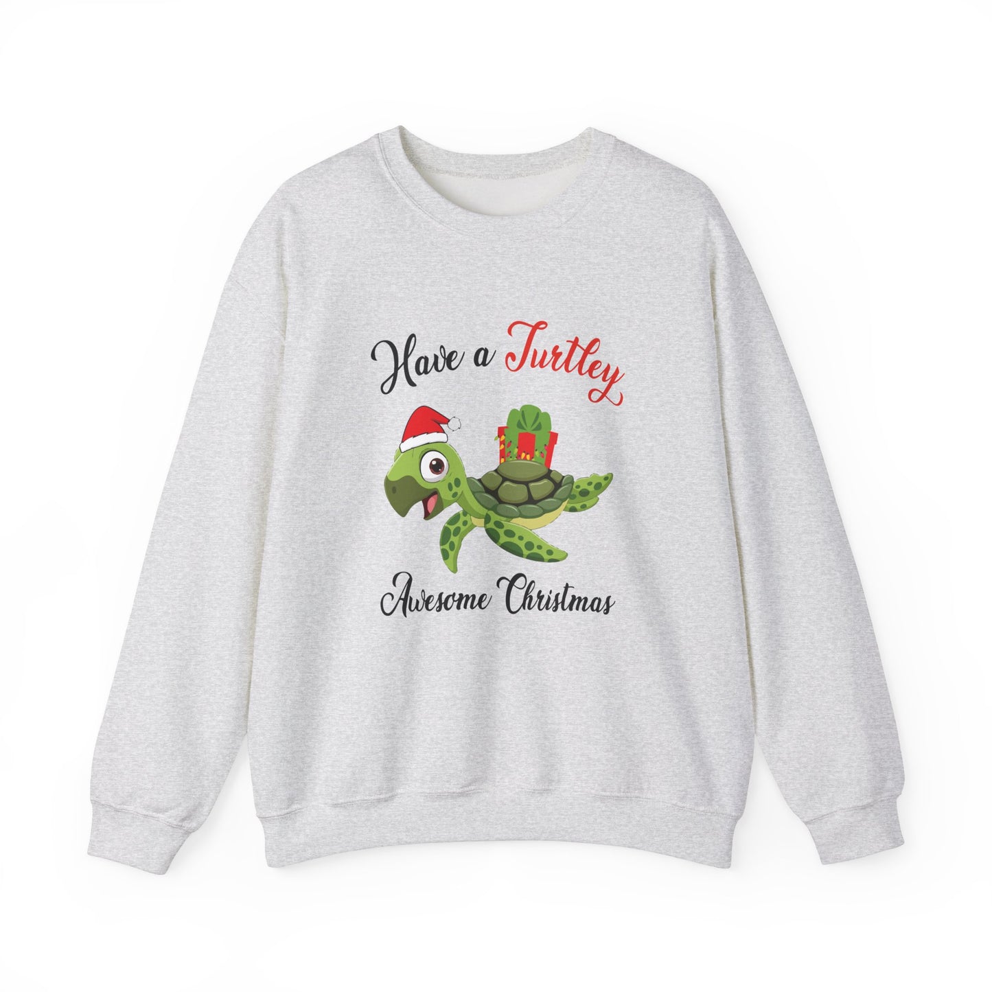 Unisex Crewneck Sweatshirt - Have a Turtley Awesome Christmas