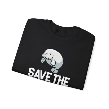 Save the Sea Cows (Manatees) Crew Neck Sweatshirt
