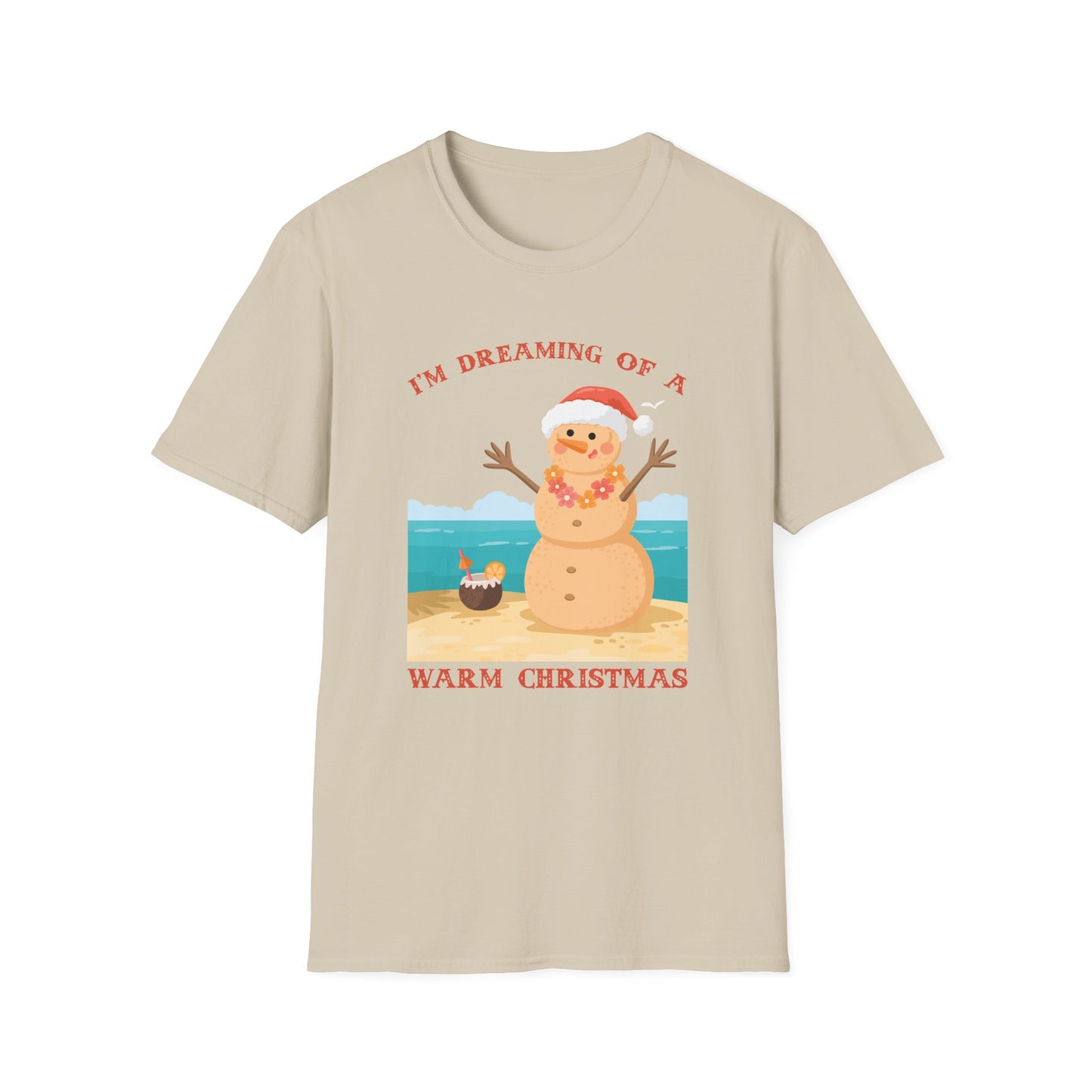 I'm Dreaming of a Warm Christmas T-Shirt - Festive and Fun Beachwear