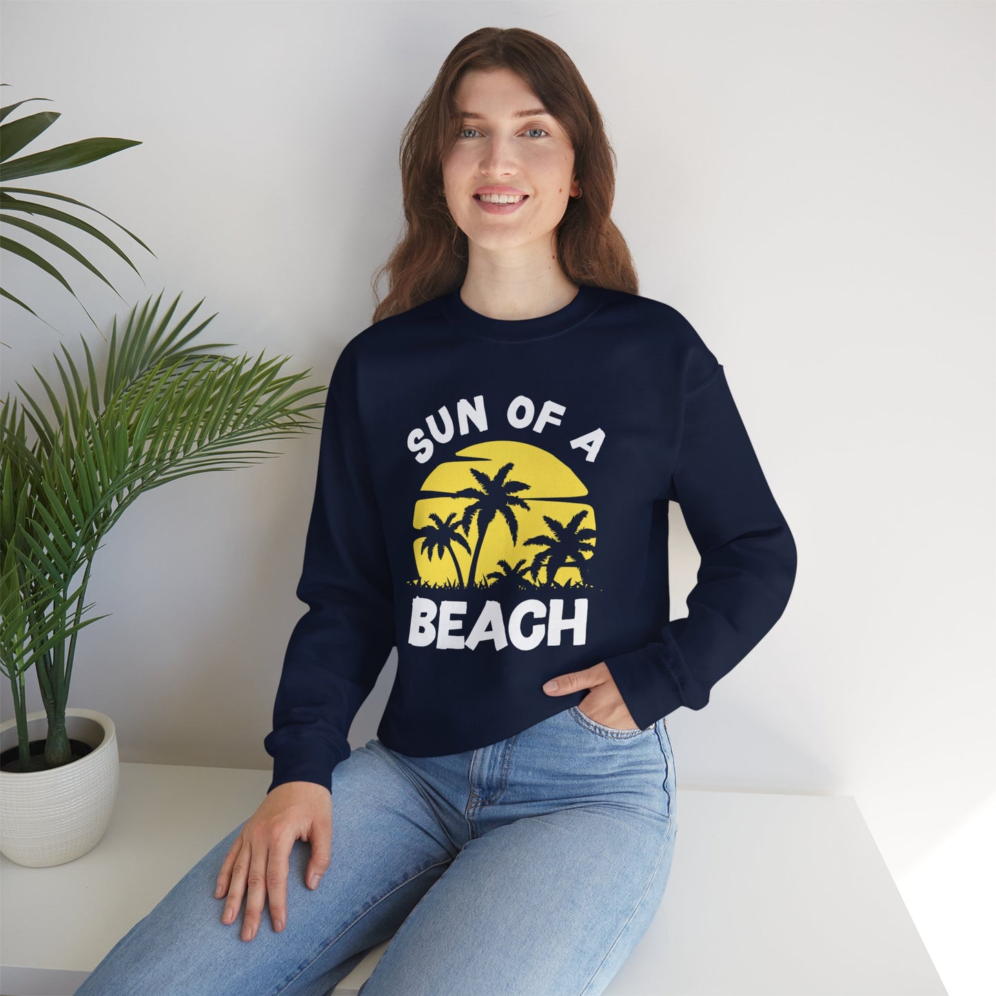 Sun of a Beach - Unisex Crewneck Sweatshirt