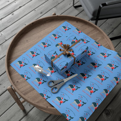 Holiday Gift Wrap - Whale Whale Whale, Merry Christmas