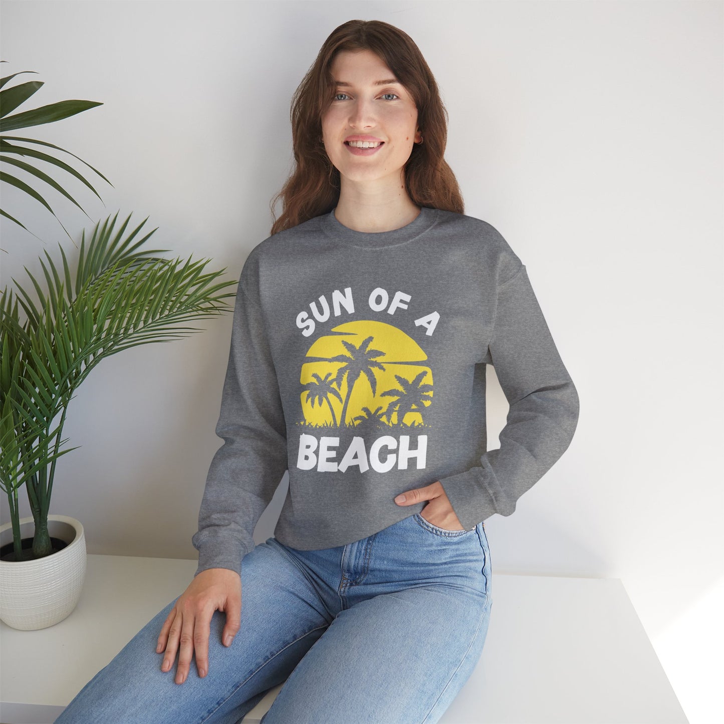 Sun of a Beach - Unisex Crewneck Sweatshirt