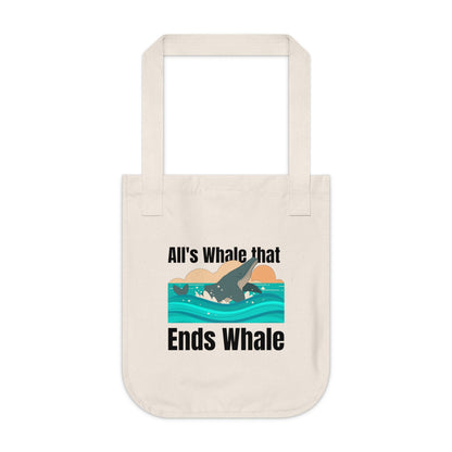 All's Whale That Ends Whale Tote Bag