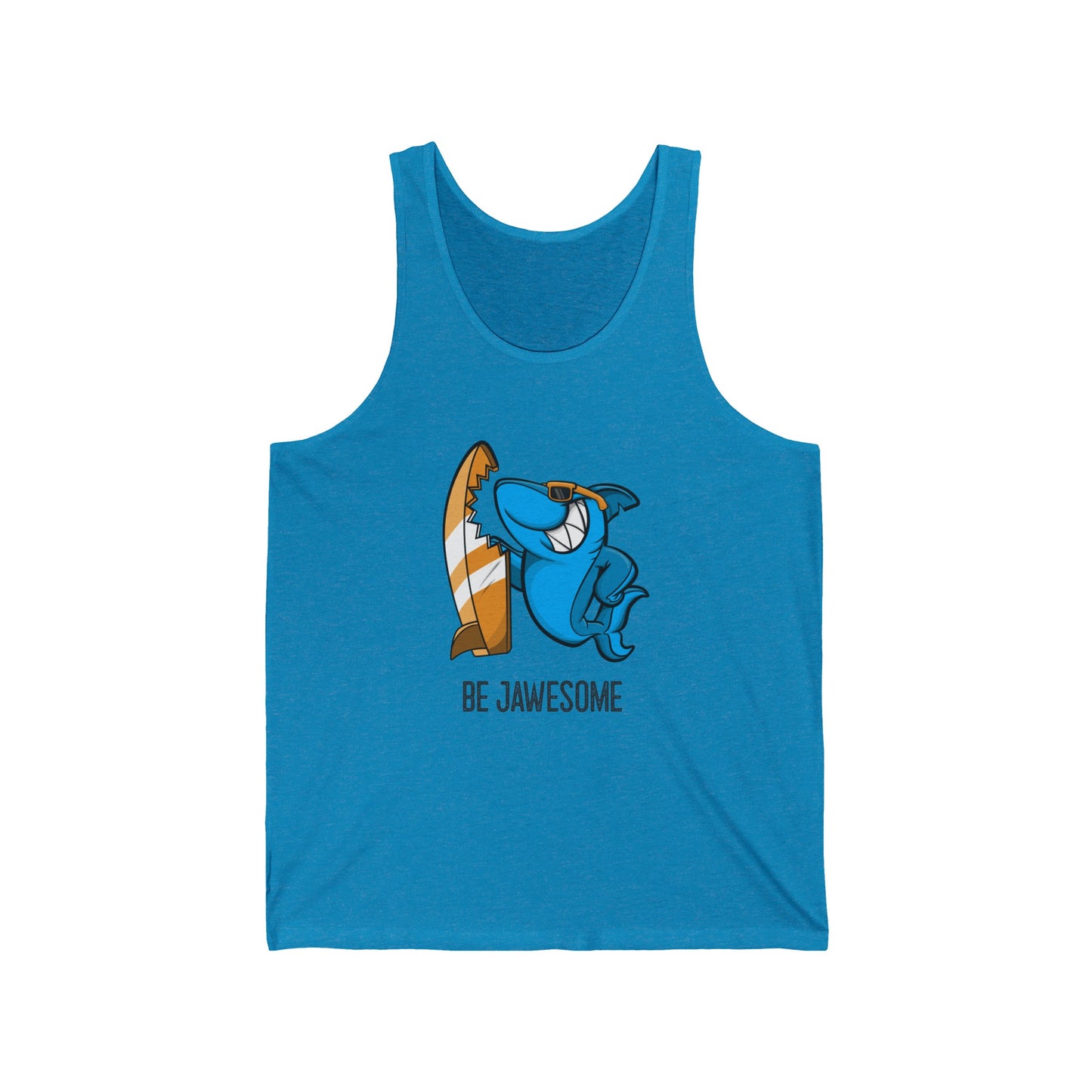 Be Jawesome (Surfing Shark) Jersey Tank