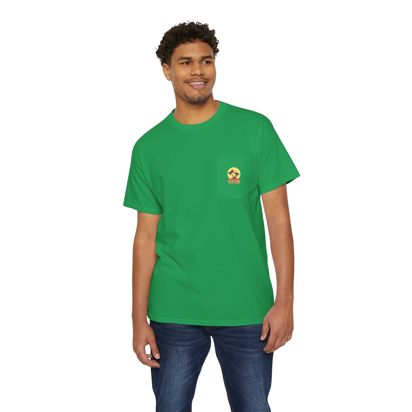 Beach Vibes Good Times Pocket Tee