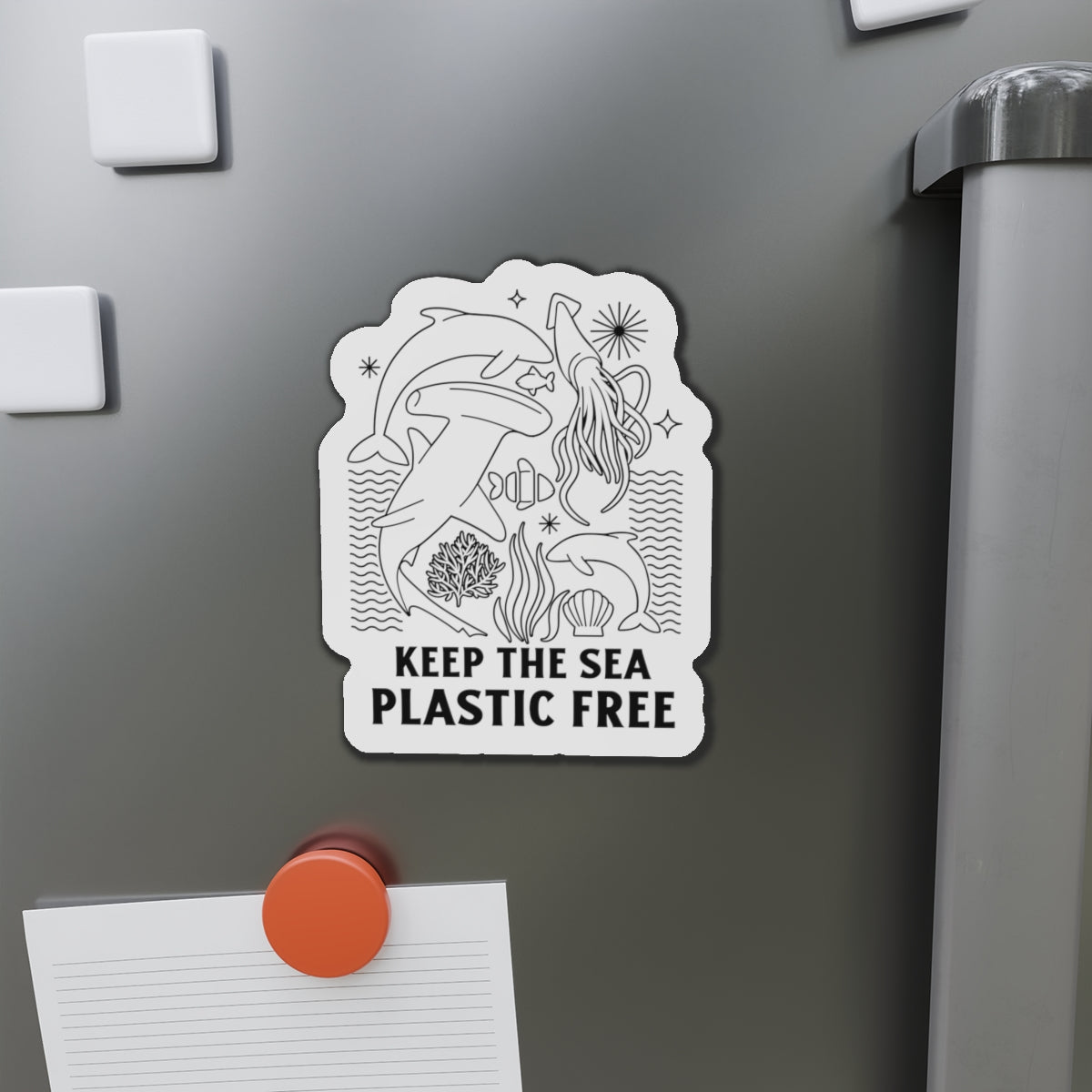 Keep the Sea Plastic Free Magnets