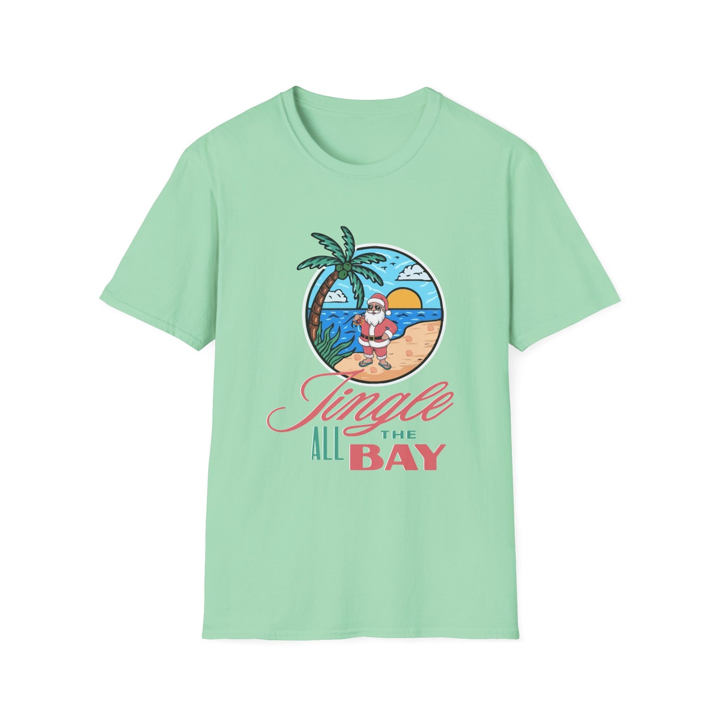 Jingle All the Bay T-Shirt - Festive and Playful Holiday Wear