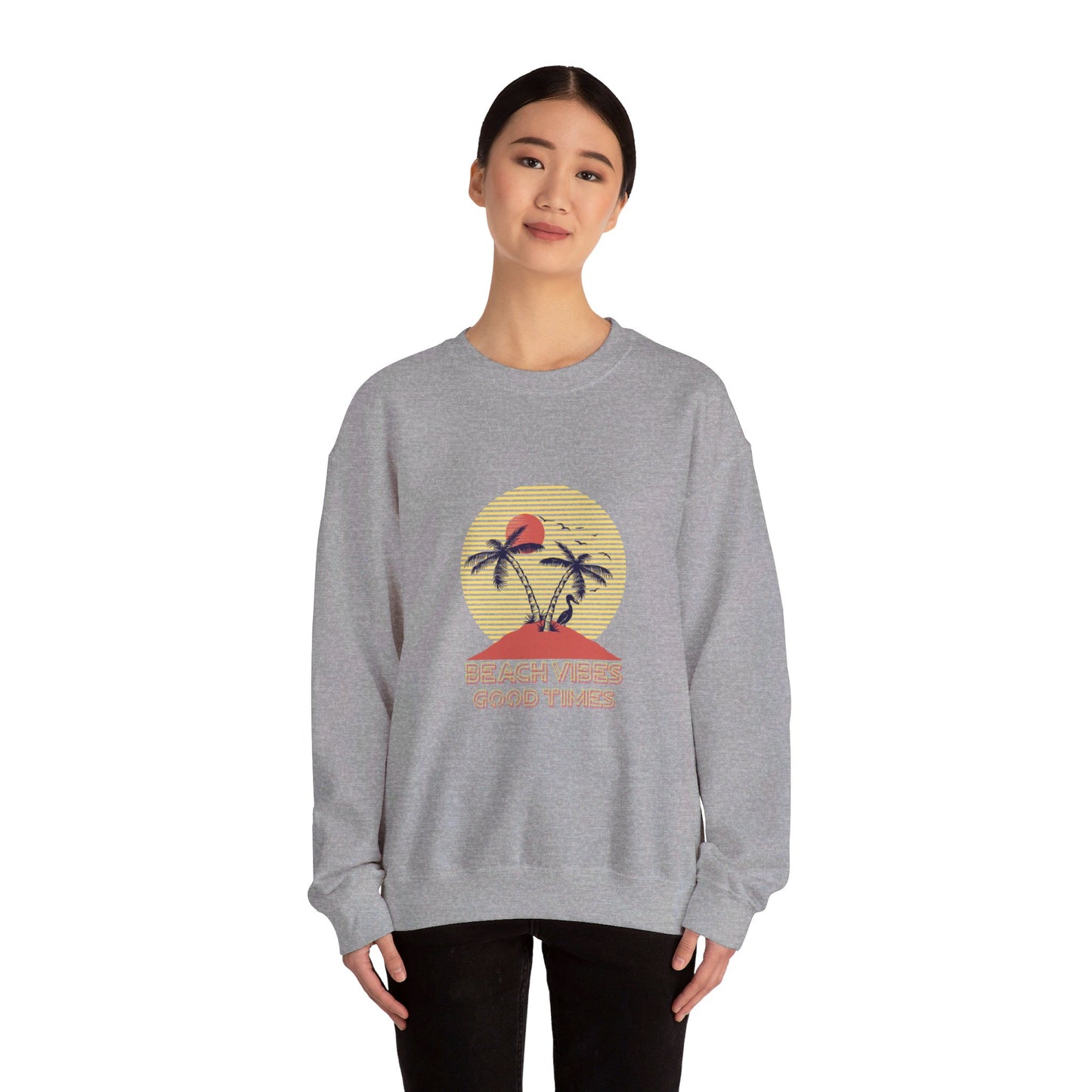 Beach Vibes Good Times Crewneck Sweatshirt