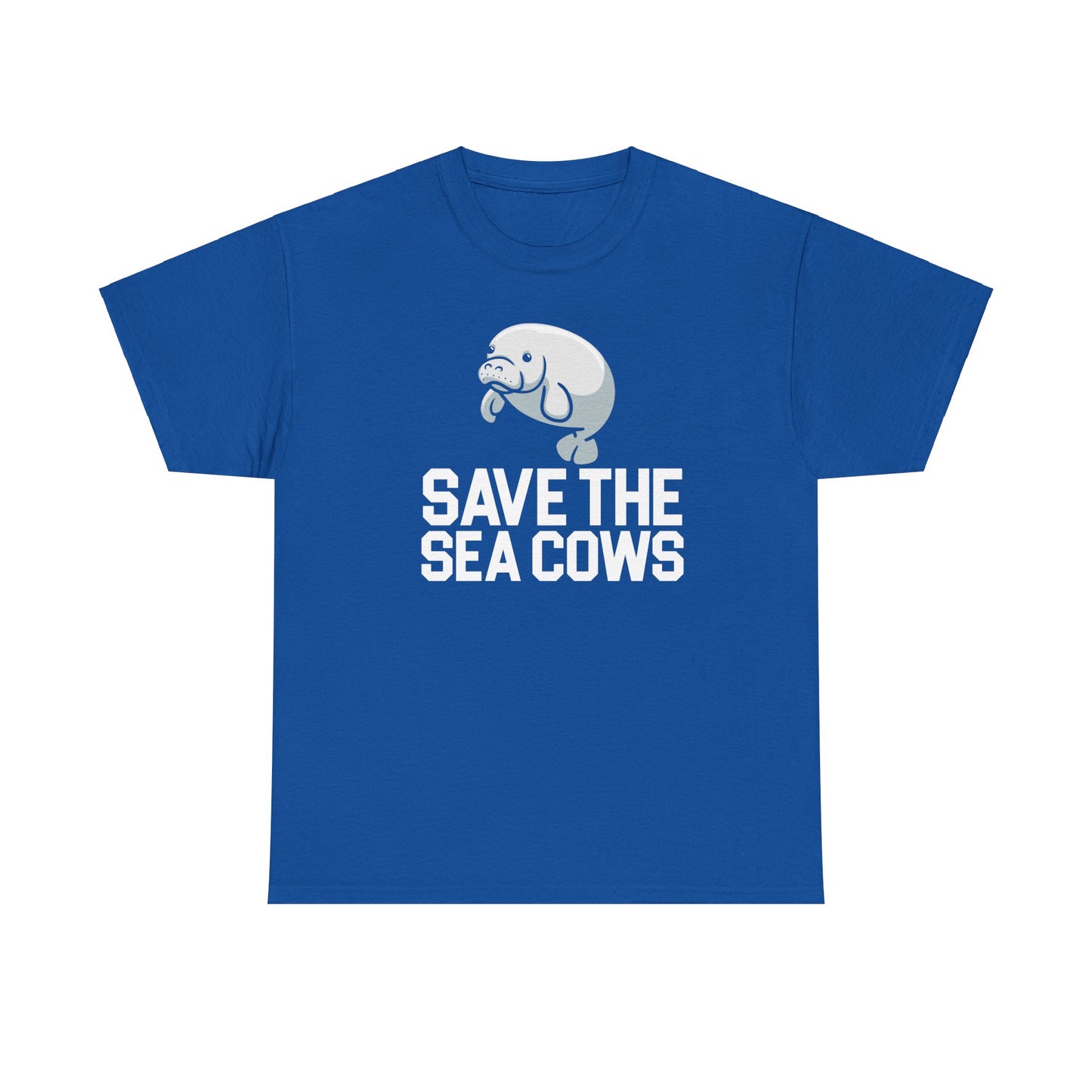 Save the Sea Cows! (Manatees) -Unisex Heavy Cotton Tee